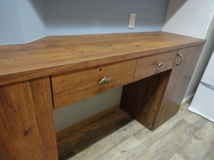 天然木の艶を美しく表現したこだわりのキッチン 天然木の艶を美しく表現したこだわりのキッチン